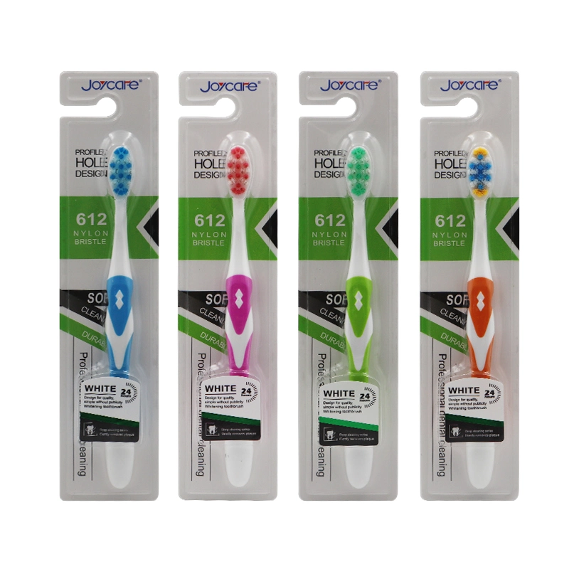 New Design Dental Health Care Adult Toothbrush Durable Soft Nylon Bristles Toothbrush
