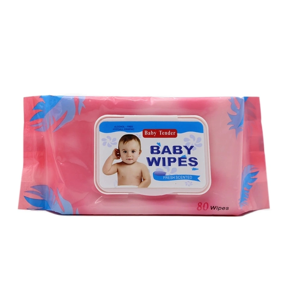 Private Logo Biodegradable Material Organic Baby Wet Wipes Organic Cleaning Wipe