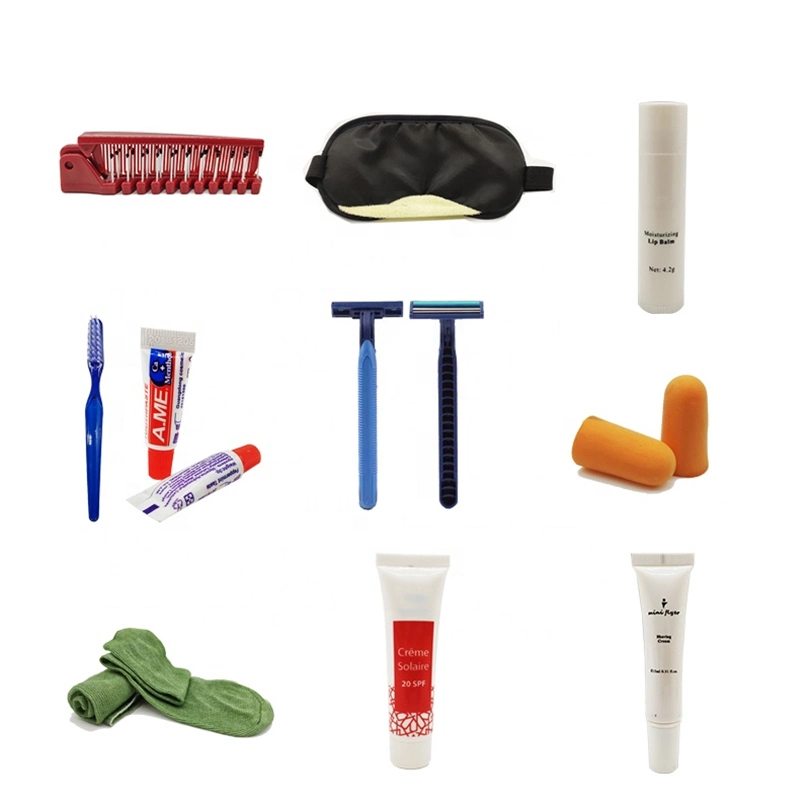 Shaving Set for Woman Dental Kit Amenities Travelling Toothbrush Kit