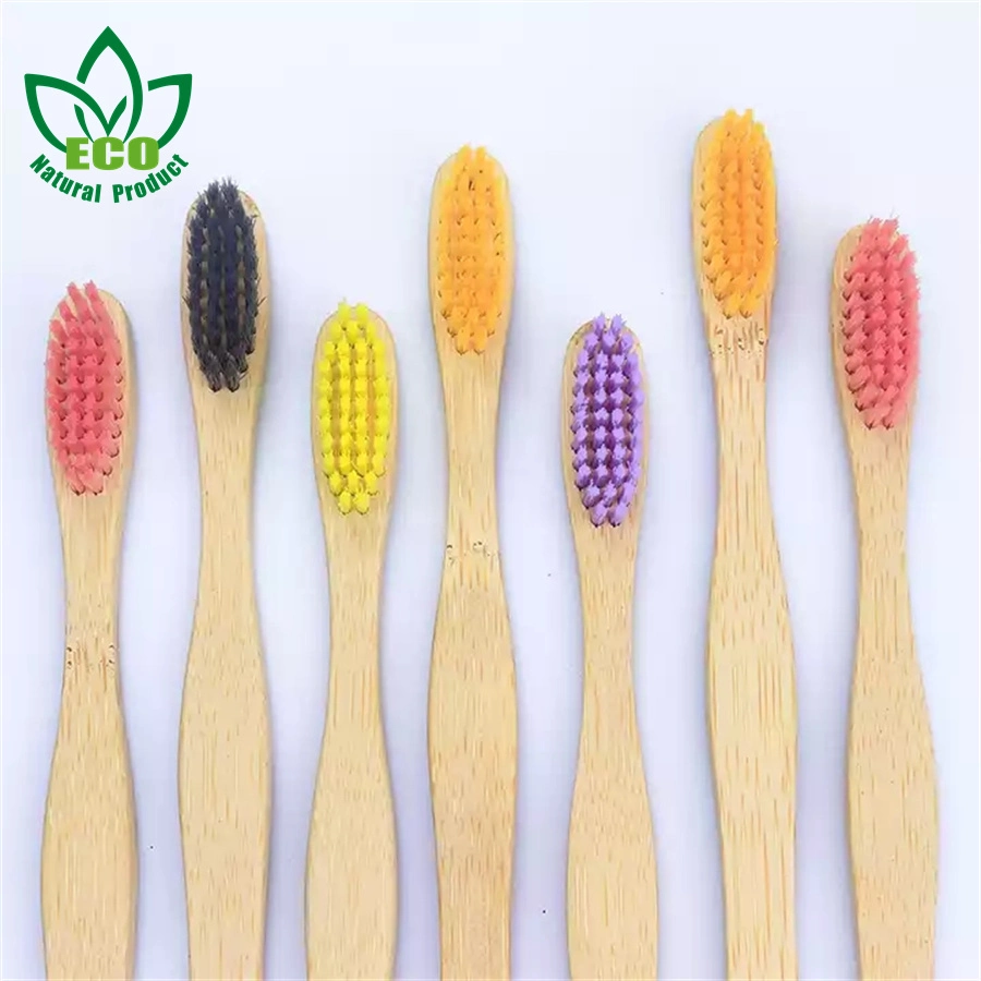 10PCS Colorful Natural Soft Bristle Bamboo Toothbrush Set