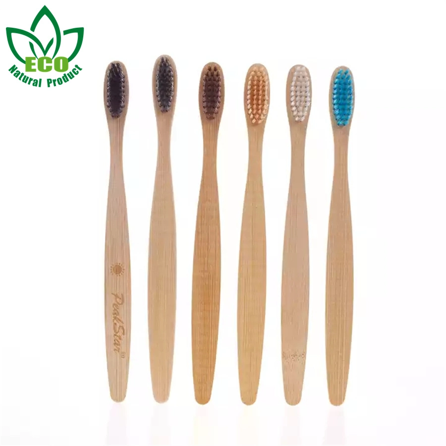 Supplier Bamboo Toothbrush Eco-Friendly Charcoal Bristles Brush and Best Quality for Travel