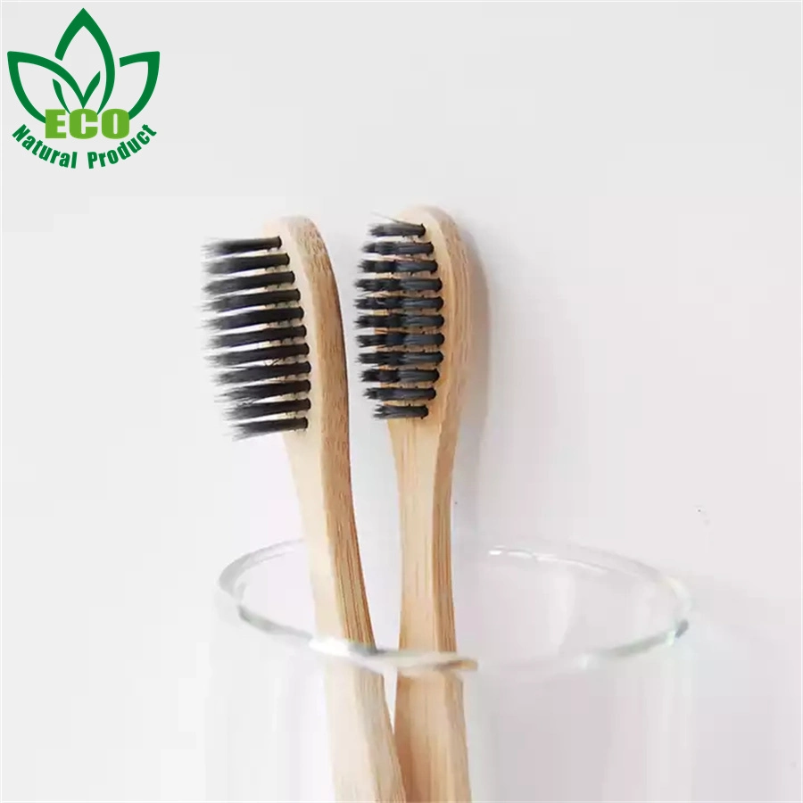 Factory Direct Production Eco- Friendly Natural Bamboo Charcoal Toothbrush