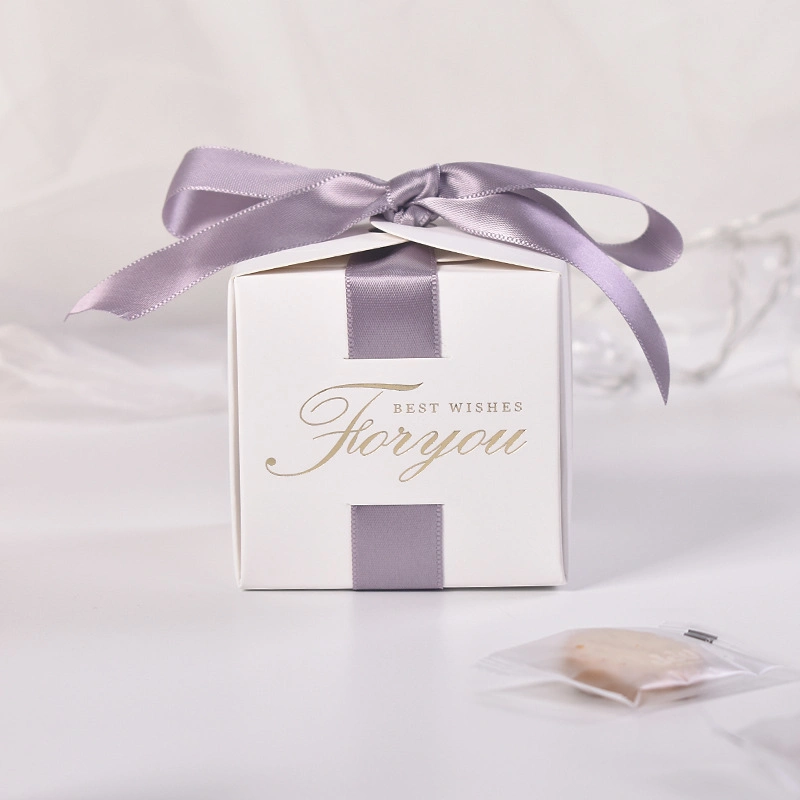 Wholesale Custom Luxury Sweet Wedding Favour Gift Candy Packaging Gift Box with Ribbon