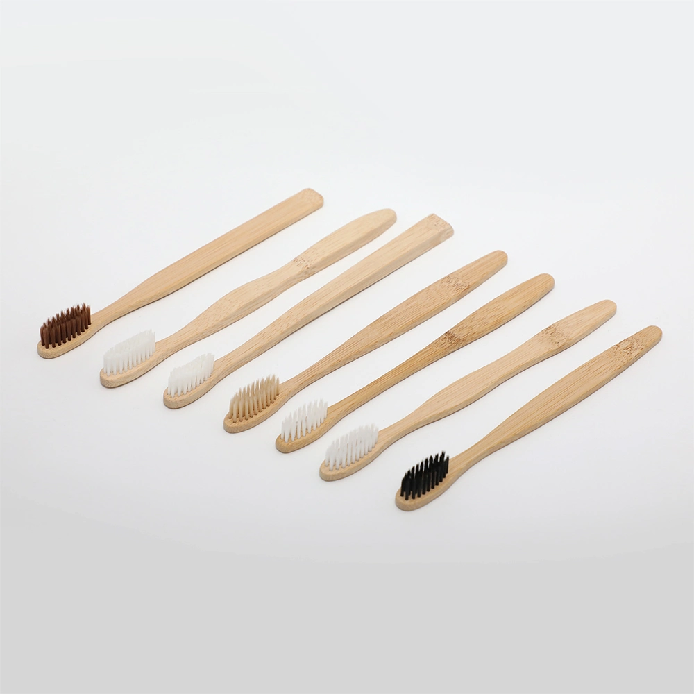 Degradable Bamboo Toothbrush Colorful Fiber Soft Bristle Teeth Brush Cepillo De Bambu Oral Hygiene Clean Care Bambo Tooth Brush