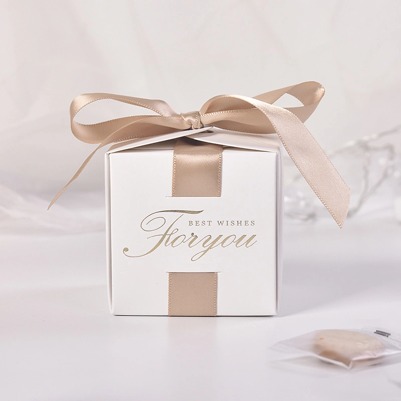 Wholesale Custom Luxury Sweet Wedding Favour Gift Candy Packaging Gift Box with Ribbon