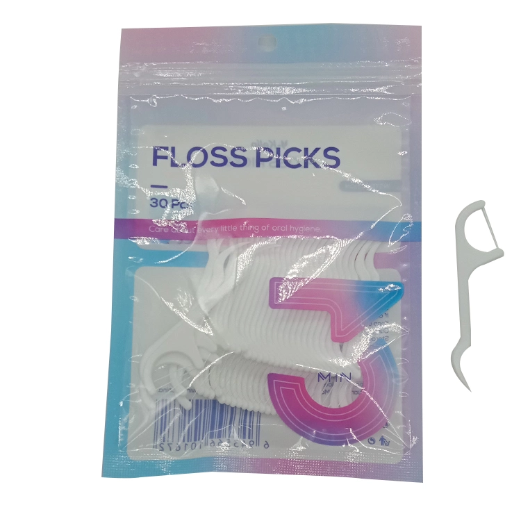 China Factory Supply Dental Floss Pick Individually Wrapped Dental Floss