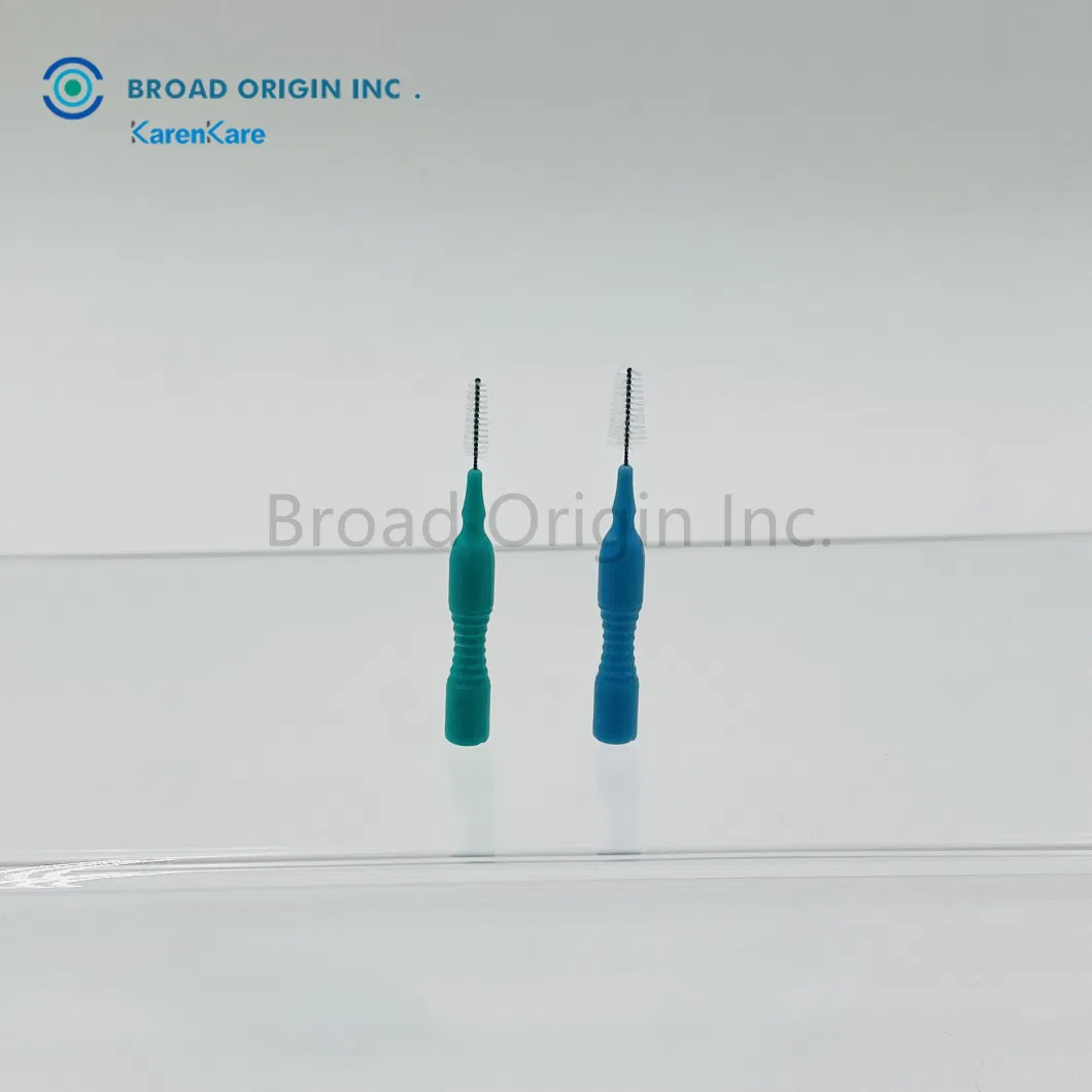 Wholesale Biodegradable Interdental Brush Dental Brush Pick Nylon Bristle PP Handle CE Certificate