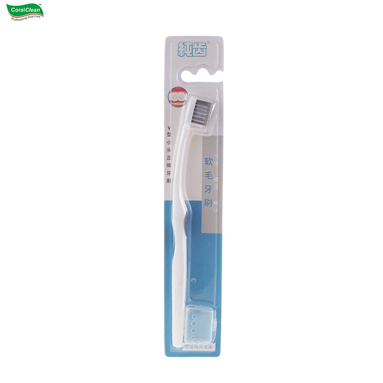 Special Needs Orthodontic Toothbrush with Heads Cover for Orthodontic Crowd