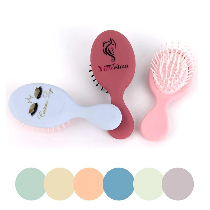 Custom Logo Mate Hair Comb Styling Soft Tooth Plastic Handle Hair Comb Airbag Massage Head Hair Brush