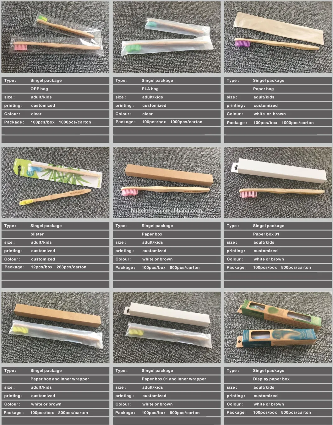 FDA 100% Bamboo Eco Interdental Brush Dental Toothpick