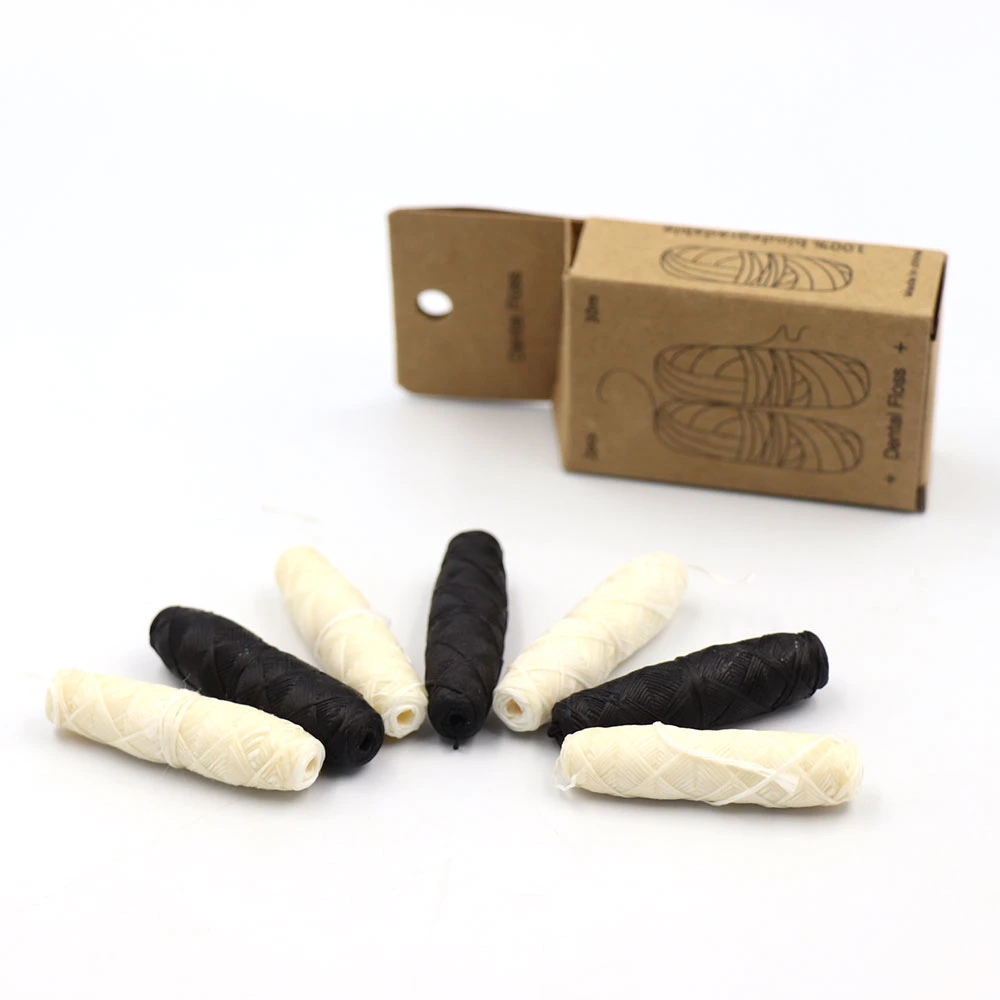 Hot Sales 100% Biodegradable Natural Silk Dental Floss Eco-Friendly Dental Floss Tooth Pick