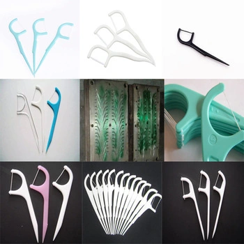 Full Automatic Equipment Manufacturing Plastic Flosser Dental Floss Stick Tooth Pick Making Vertical Injection Molding Machine