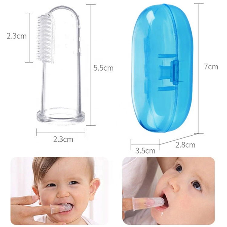 Children Teeth Clear Massage Soft Silicone Infant Rubber Cleaning Brush