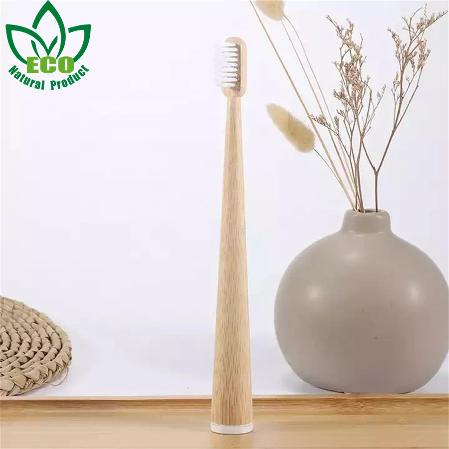 New Design Tooth Brush Cone Shape Vegan Soft Bristle Bamboo Toothbrush Cepillo Dientes Natural Bamboo Fibre Toothbrush