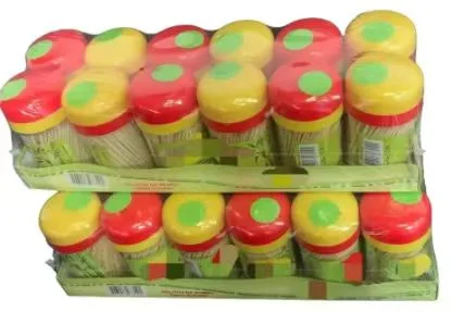 Plastic Bottle Packed Biodegradable Bottled Bamboo Toothpicks in Bottle