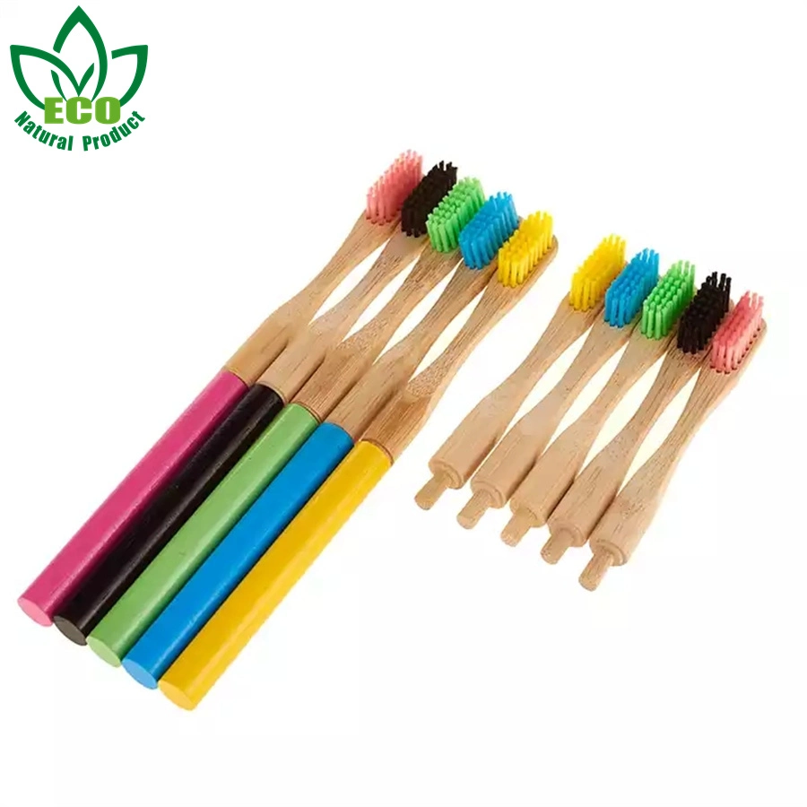 Custom Cepillo De Bambu Charcoal Eco Friendly Bamboo Toothbrush Replaceable