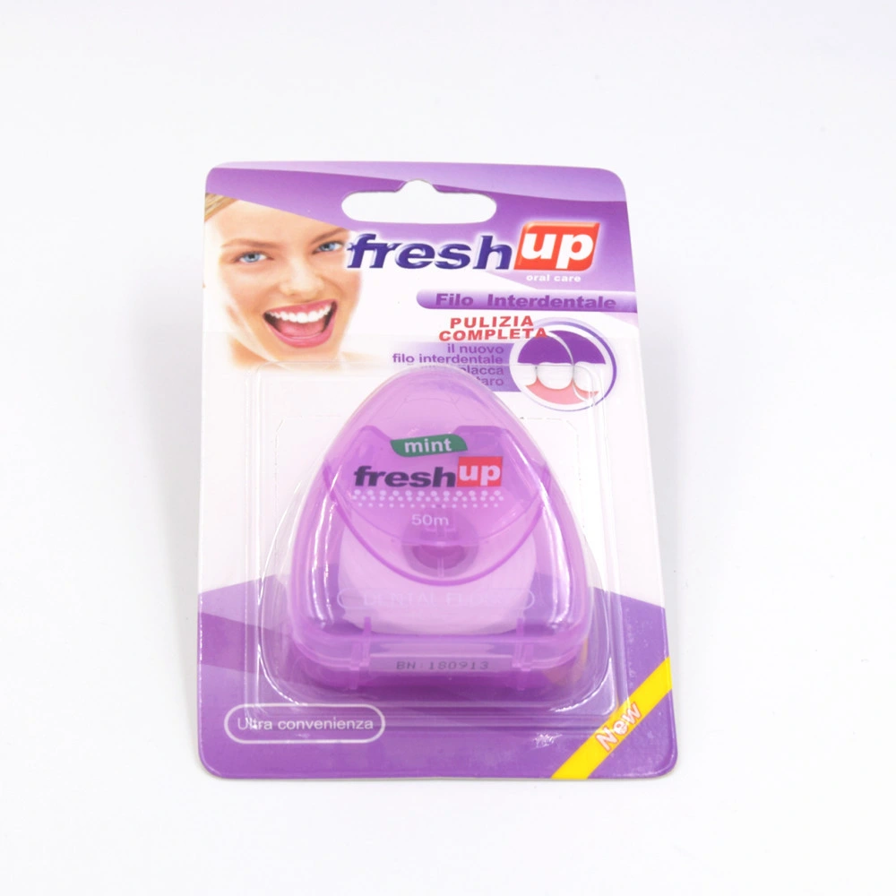 Oral Cleaning Floss 50m Triangular Box Mint Dental Floss