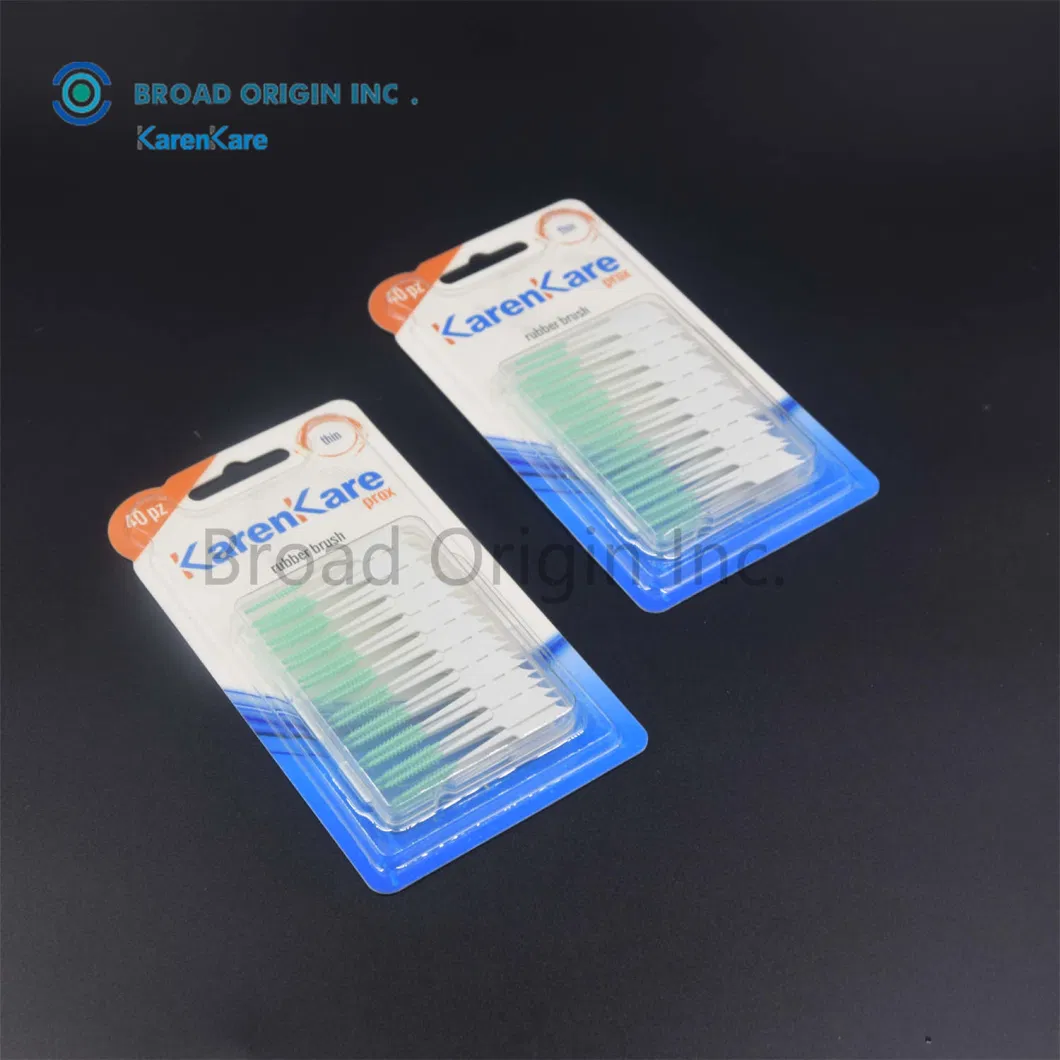 2023 Eco Friendly Biodegradable Rubber Interdental Brush Adult Toothbrush