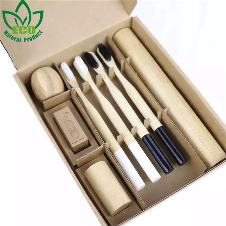 Oral Care Zero Waste Vegan Teeth Brush Bamboo Toothbrush Holder and Dental Floss
