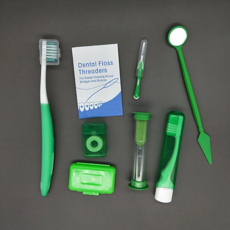 Portable Orthodontic Toothbrush Kit Interdental Brush Dental Floss Cleaning Kit Orthodontic Care