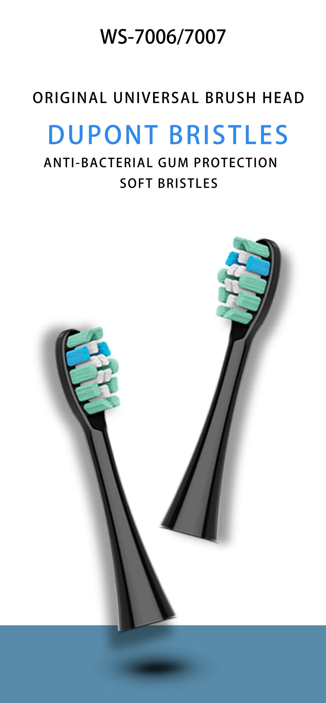 Indicator Bristles Rotating Advanced Replacement Head for Electric Toothbrush