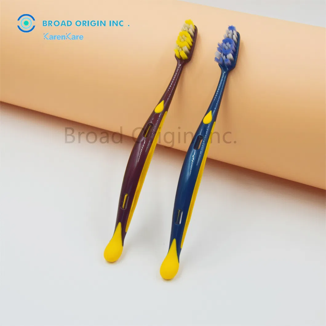 Custom Soft Bristle Portable Foldable Travel Toothbrush Adult Toothbrush