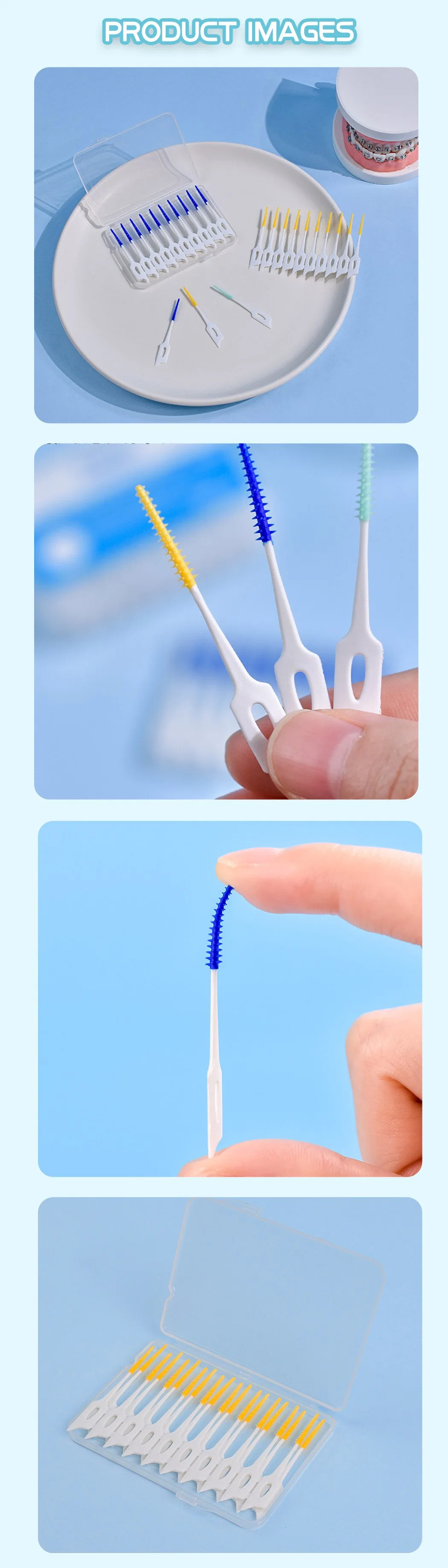 Disposable Interdental Brush Toothpick Dental Tooth Cleaning Tool for Oral Care