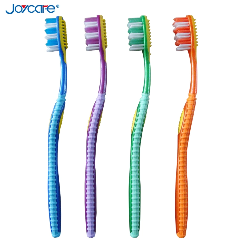 FDA Approved Deep Cleaning Wave Shape Soft Bristles/Custom Logo Printing Adult Toothbrush