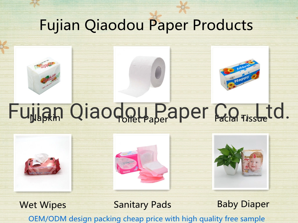 Qiaodou Virgin Wood Pulp High Quality Big Discount Cheap Price Facial Paper Tissue