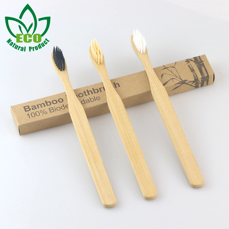 Free Sample 100% Biodegradable Cepillo Natural Organic Adult Brosse Dent Bamboo Toothbrush
