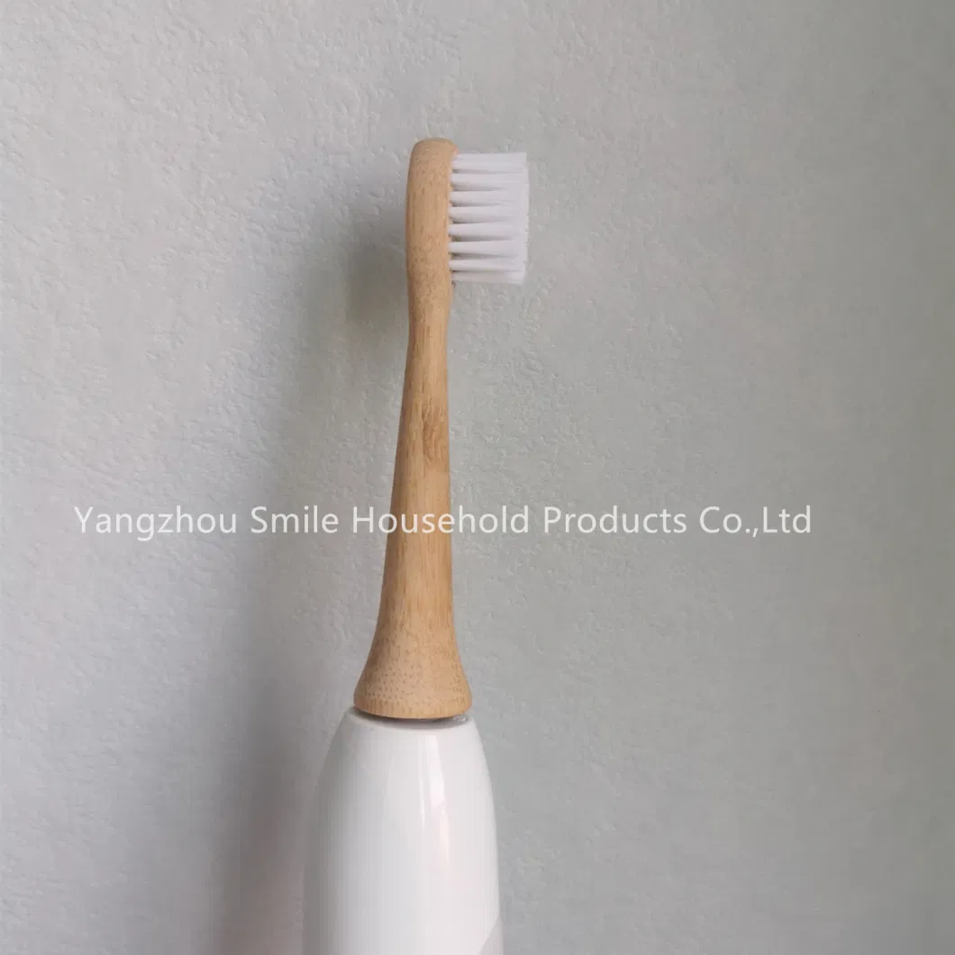 FDA BSCI Replaceable Electric Bamboo Toothbrush Head with Label Service