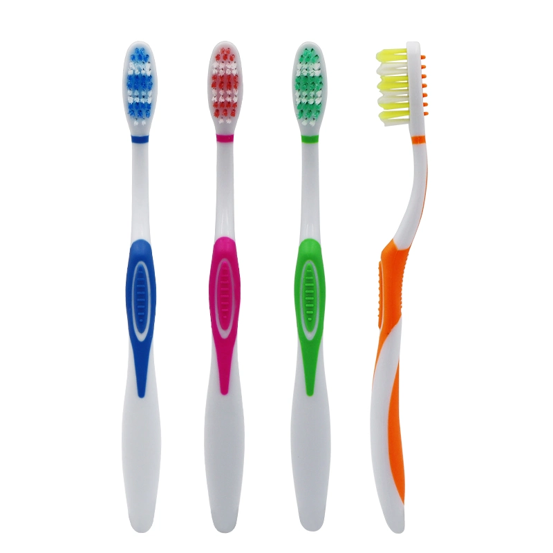 Wholesale Wave Type Soft Bristles Dental Care Handle Adult Toothbrush