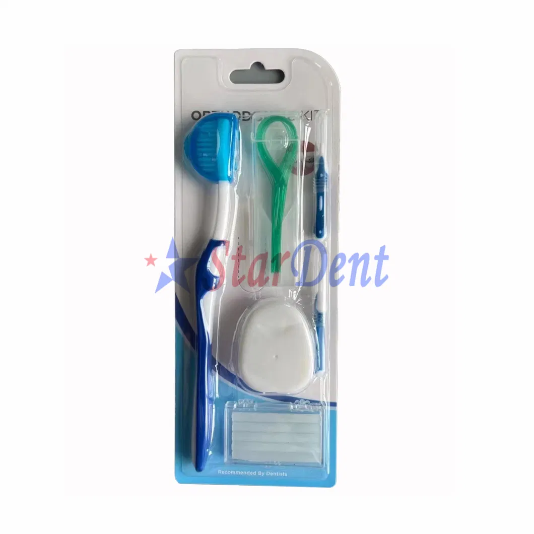 Dental Floss Orthodontic Kit 6PCS/Kit Orange Purple Blue Green Red Color Disposable Product