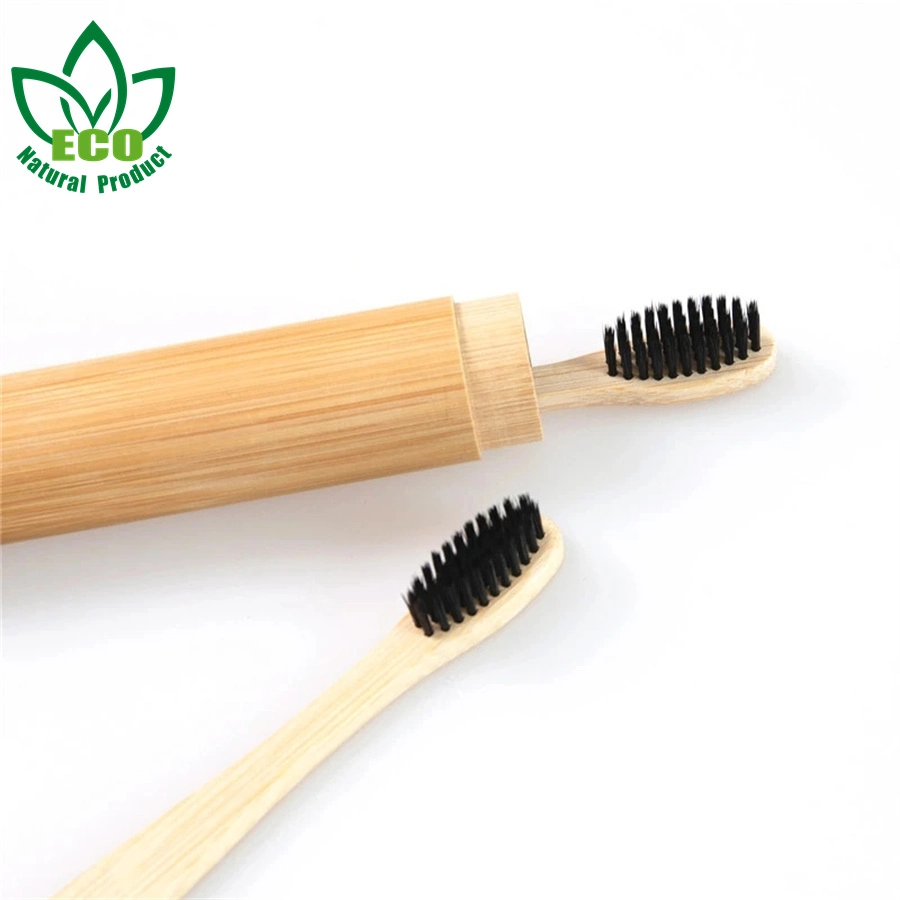 1set Natural Bamboo Toothbrush Adult Child Optional Bamboo Tooth Brush Portable Travel Holder Set Washable BPA Free Bamboo Case