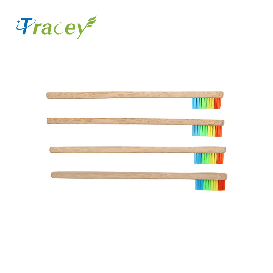 Eco-Friendly Bamboo Toothbrush Biodegradable Bristles Organic Natural Charcoal Infused Bamboo