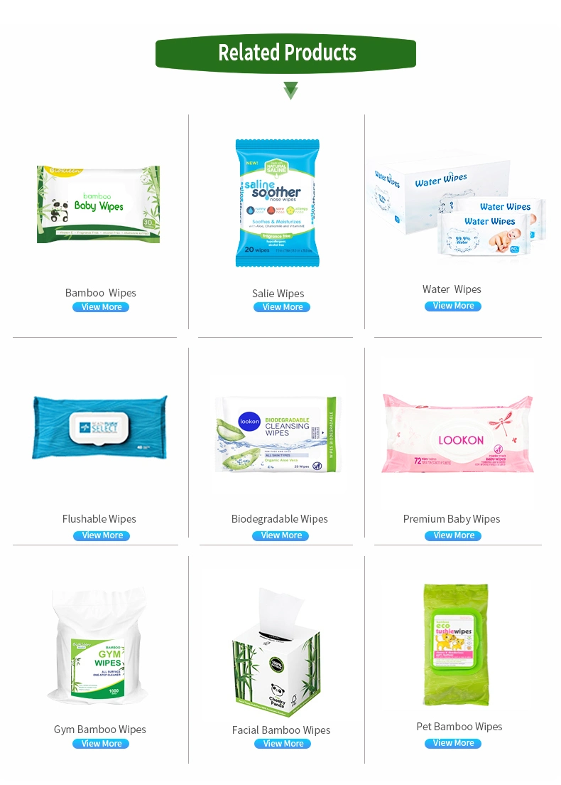 Biokleen OEM Wholesale Biodegradable Organic Wet Wipes Naturally Sensitive Skin Baby Wipes