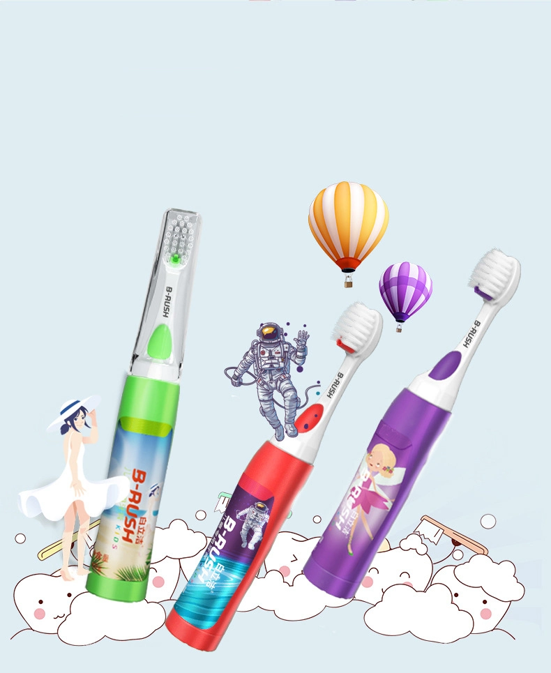 The Family Travel Special Type Fruit Taste Ultra Fine Soft Bristle Toothbrush for Children