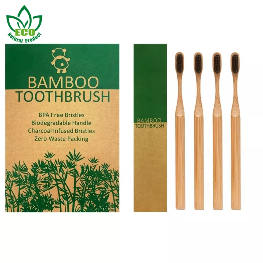 Biodegradable Eco Friendly Compostable Zero Waste Natural Bamboo Toothbrush