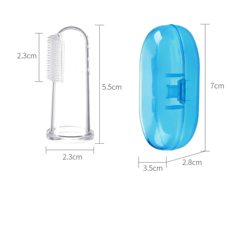 Wholesale OEM Reusable Liquid Silicone Baby Finger Brush Toothbrush for Kids
