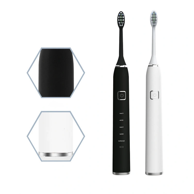 Adult Electric Rotary Toothbrush, Household Waterproof Soft Bristle Vibrating Toothbrush