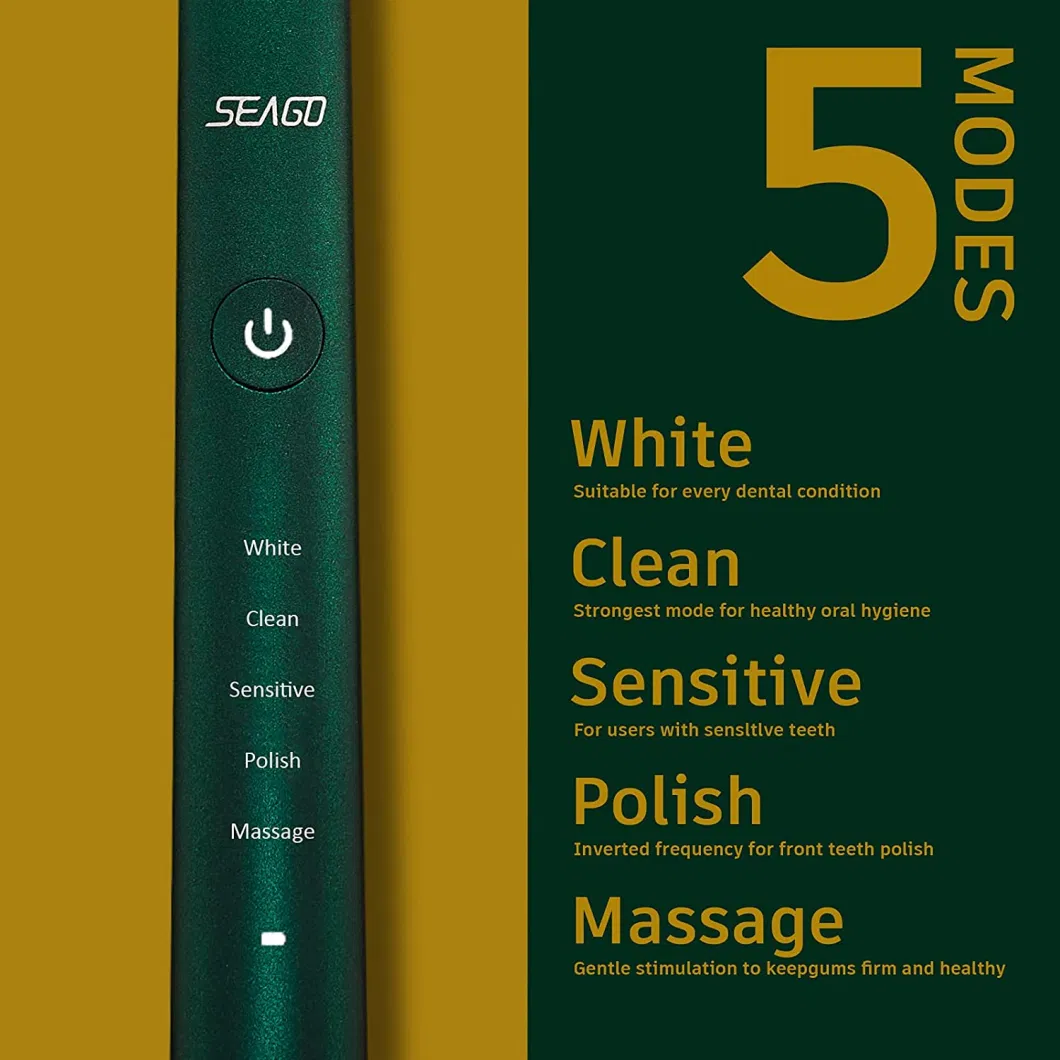 Cheap China Manufacturer Ipx7 Automatic Rechargeable Sonic Electronic Electric Toothbrush