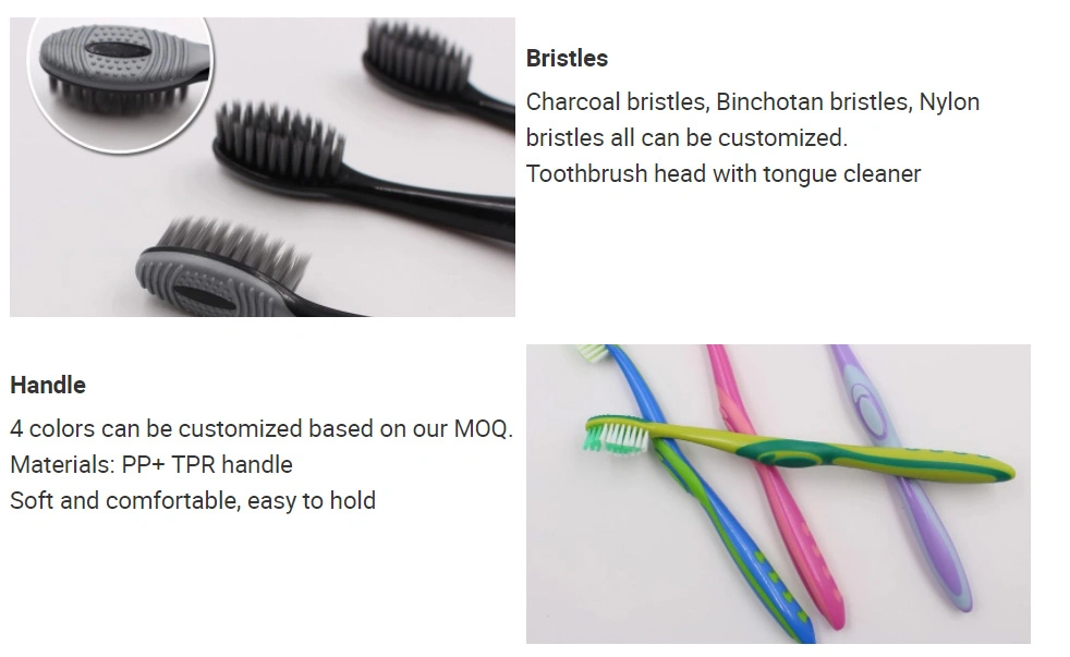 Customized Label Professional Bamboo Bristle Toothbrush Supplier