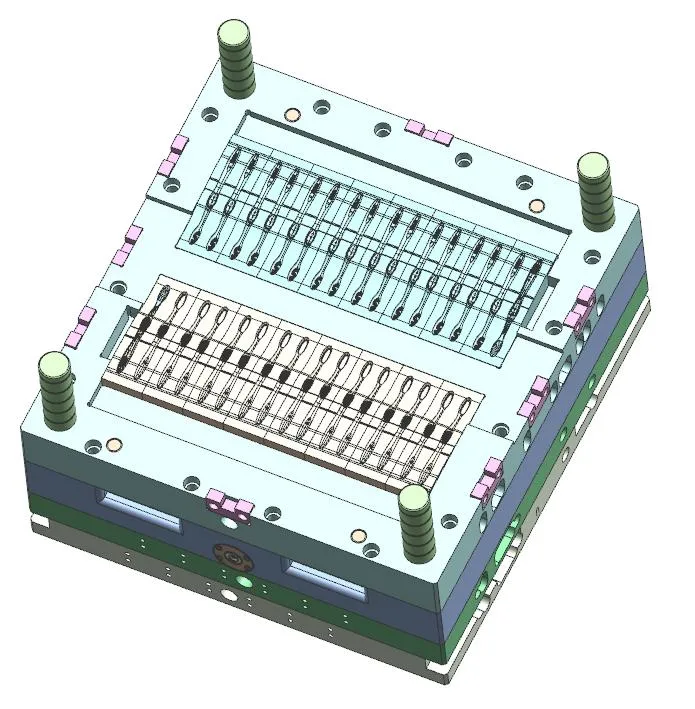 China Professional Mould Factory Plastic Injection Mould Muti-Cavity Toothbrush Mould Customized 2K Mould for Household Products PP+TPE