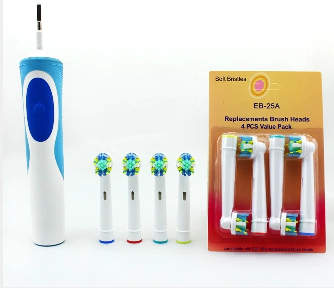 Eb-25A Round Rotating Replacement Head DuPont Bristle Electric Toothbrush Head for Oral