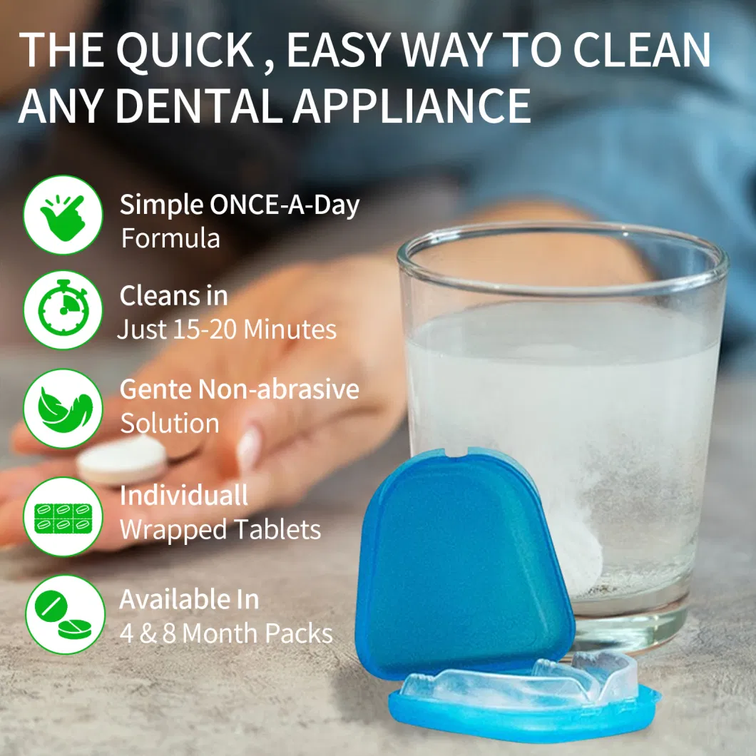 New Design Super Cleaning Dental Mouth Wash Cleaning Tablet for Denture with FDA