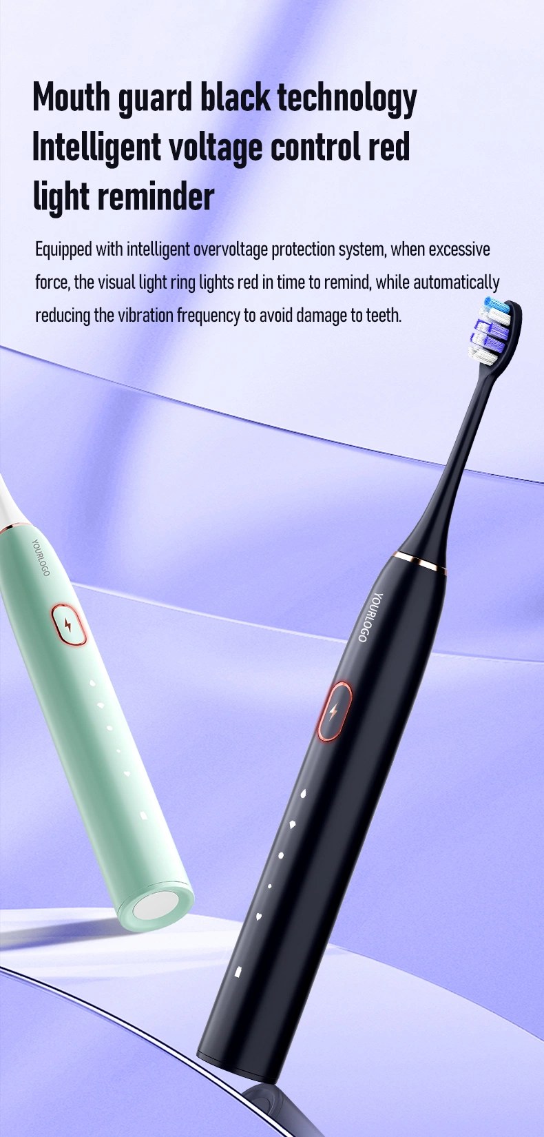 Jssan Smart Sonic Electric Toothbrush with Pressure Sensing Function Roman Column
