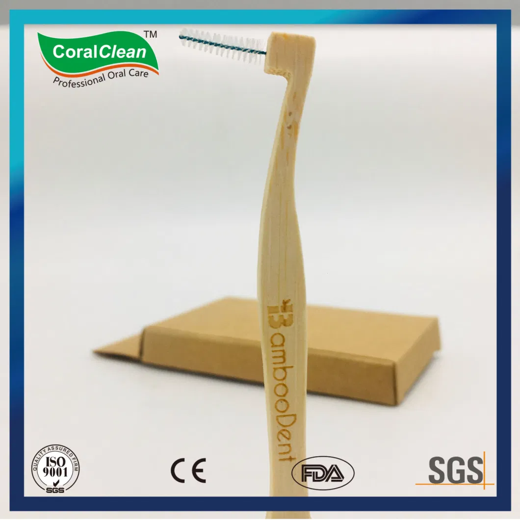 Organic Bamboo Interdental Brush Biodegradable Interspace Brush