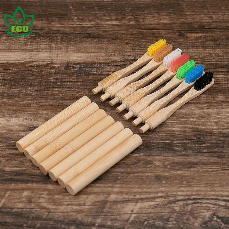 Biodegradable Eco Friendly Toothbrush Head Replacement Bamboo Toothbrush with Replaceable Head