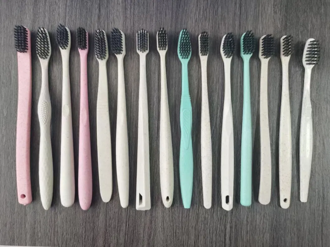 Colorful Handle Hotel Toothbrush PS Plastic Handle Travel Disposable Toothbrush Dental Kit Hotel Supplier