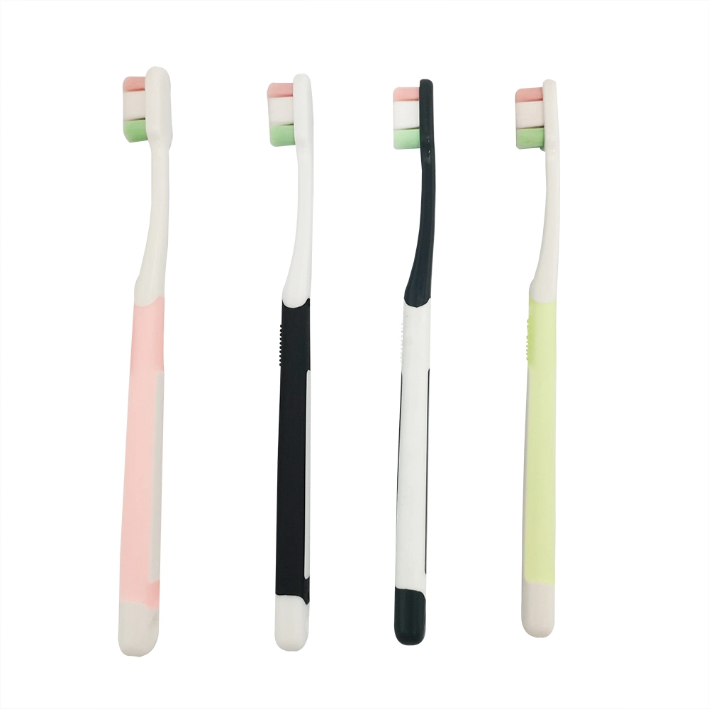 10, 000 Super Soft Bristles Adult Toothbrush Two-Color Handle